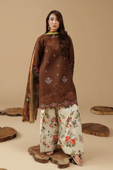 RajBari -ZN1371 Summer-3PC Lawn Embroidered Suit -