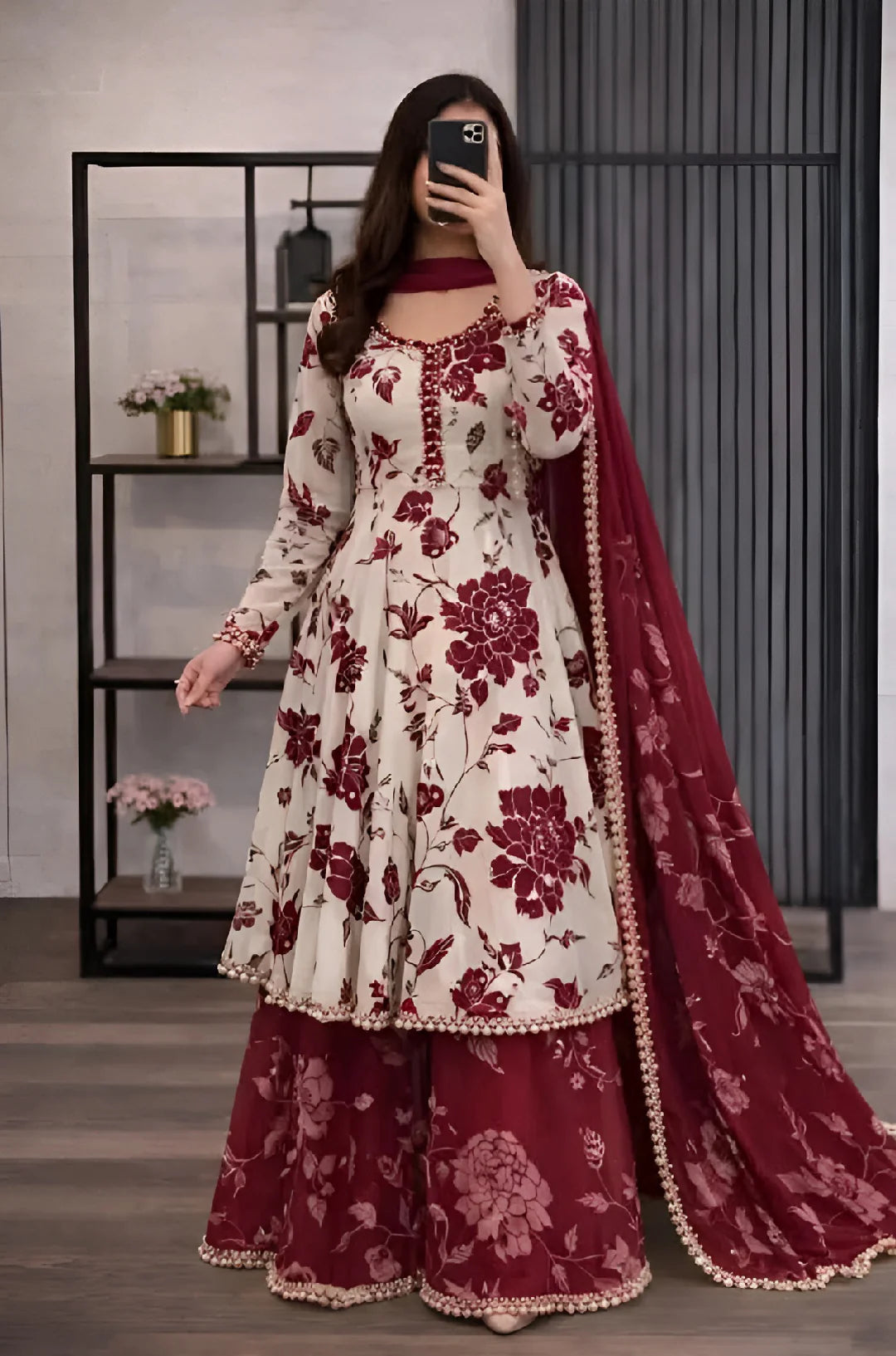 ZONIYA SUMMER ZN1351 -3 piece Lawn silk frock style Printed suit