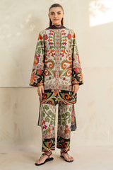 Baroque -ZN1366 Summer 3PC Lawn Digital Print Dress -