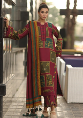 ZN1232 Winter 3PC Karandi Digital Print Dress