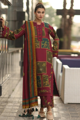 ZN1232 Winter 3PC Karandi Digital Print Dress