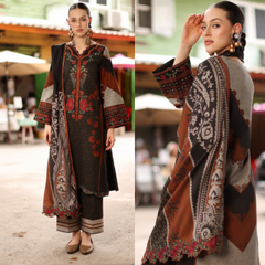 Charizma - Winter 3PC Karandi Digital Print Dress - ZN1476