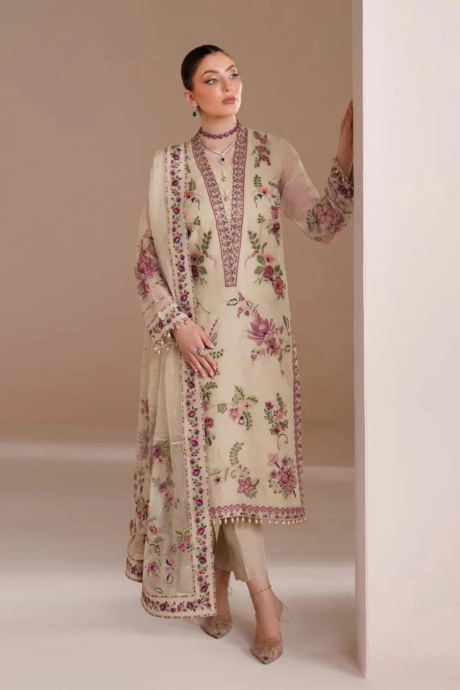 ALIZEH 3 pic embroided zn1341 - ZoniyaClothing