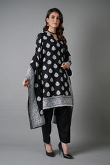 ZN1227 - Winter 3PC Karandi Digital Print Dress