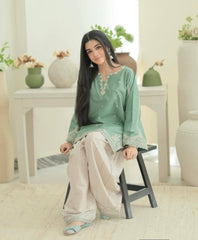 URGE PRET CHAAND 2PC LAWN EMBROIDERED ZN1343 - ZoniyaClothing
