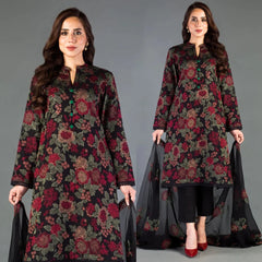 ZN017 - Bareeze - SUMMER Embroided 3pc Lawn dress with embroidered chiffon dupatta - ZoniyaClothing