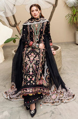 ZN1033 - Qalamkar - 3PC Lawn Embroidered Shirt with Embroidered organza Dupatta - ZoniyaClothing