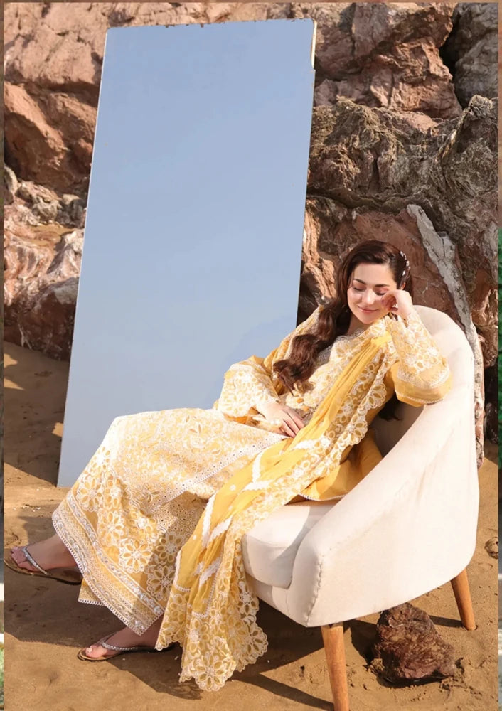 ZN1272 Imrozia Serene - Summer 3PC Lawn Chikenkari Embroidered Shirt - ZoniyaClothing