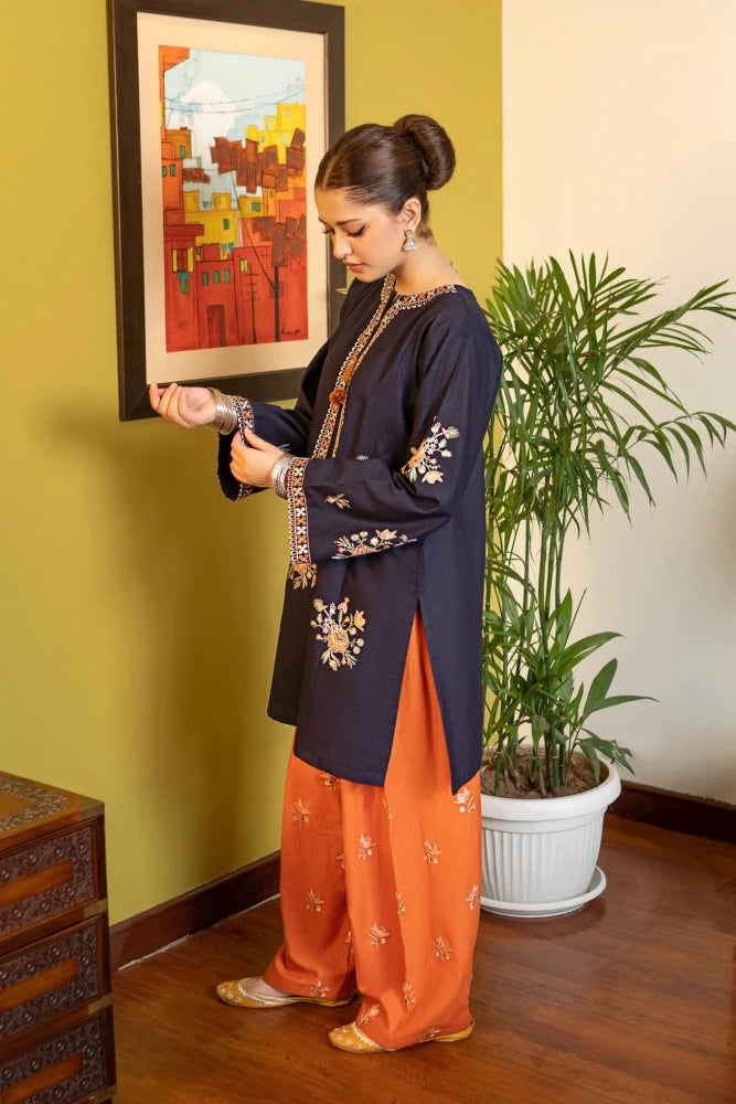 ZN1297 2 Piece - Summer Unstitched Lawn Stuff Full Embroidered Suit - ZoniyaClothing