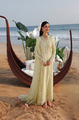 zn1313 Summer - 3PC LAWN CHIKANKARI EMB SHIRT WITH CHIFFON EMB DUPATTA - ZoniyaClothing