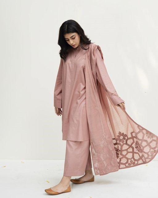 ZN753 - SUMMER 3PC Lawn Shirt With Monar Embroidered Dupatta UNSTITCH - ZoniyaClothing