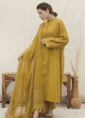 ZN777 - SUMMER 3PC Lawn Embroidered Shirt With organza Embroidered Dupatta - ZoniyaClothing