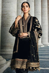ZN822 - Winter Maria b Velvet Embroidered with Embroidered duppatta Winter Collection - ZoniyaClothing