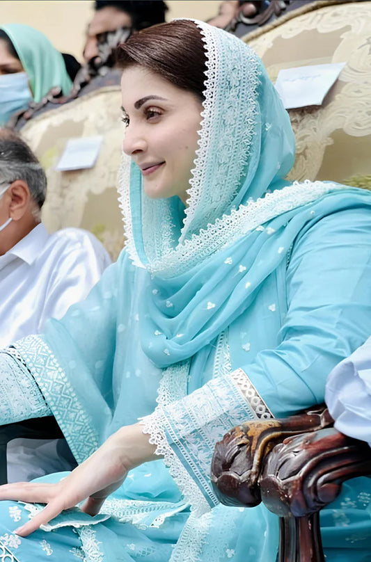 ZN008 - Maryam Nawaz Lawn MN-756 – 3Pcs Embroidered Lawn ZN008