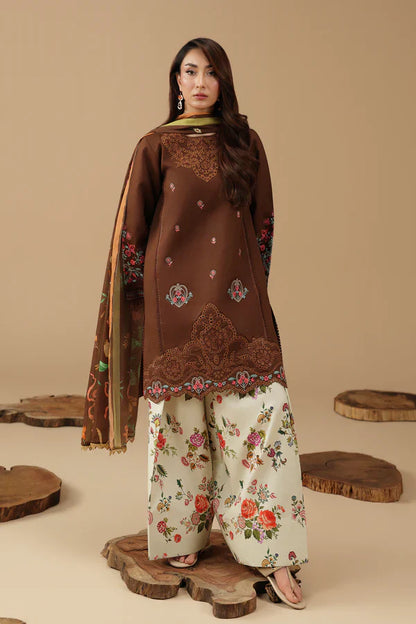 RajBari -ZN1371  Summer-3PC Lawn Embroidered Suit -