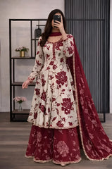 ZONIYA SUMMER ZN1351  -3 piece Lawn silk frock style Printed suit