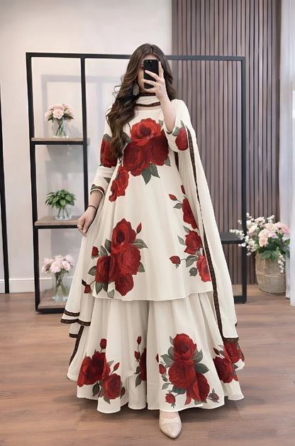 ZONIYA SUMMER  ZN1361 -3 piece Lawn frock style Printed suit