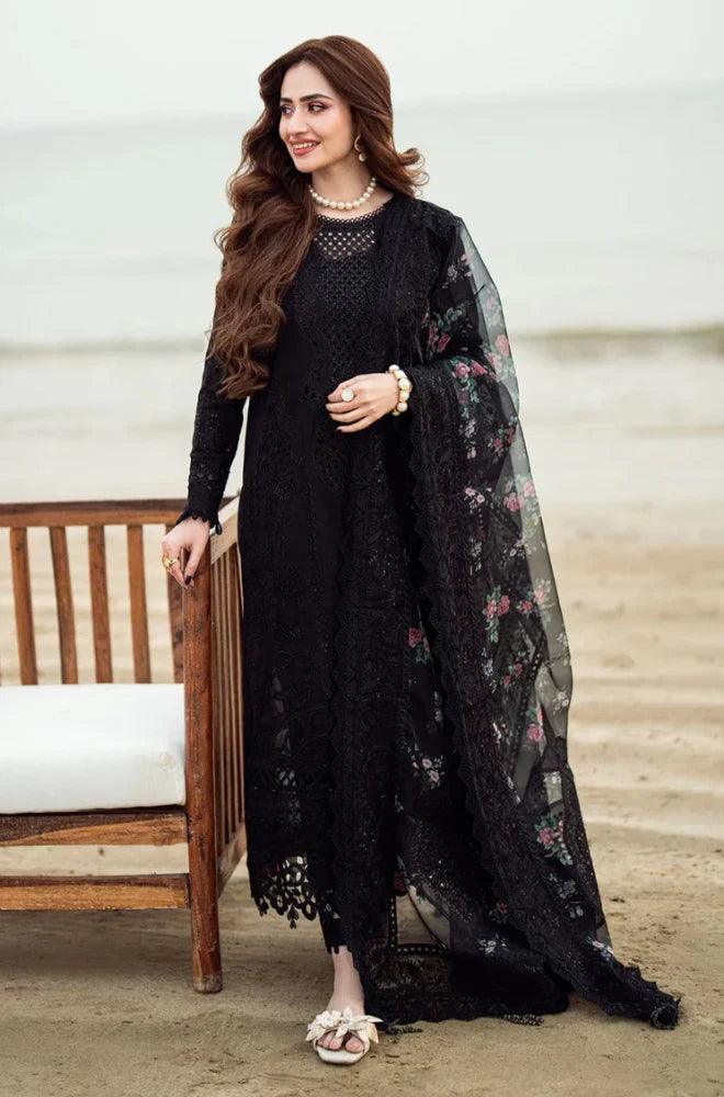 ZN1041 - Nureh 3PC Lawn ChickenKari Embroidered