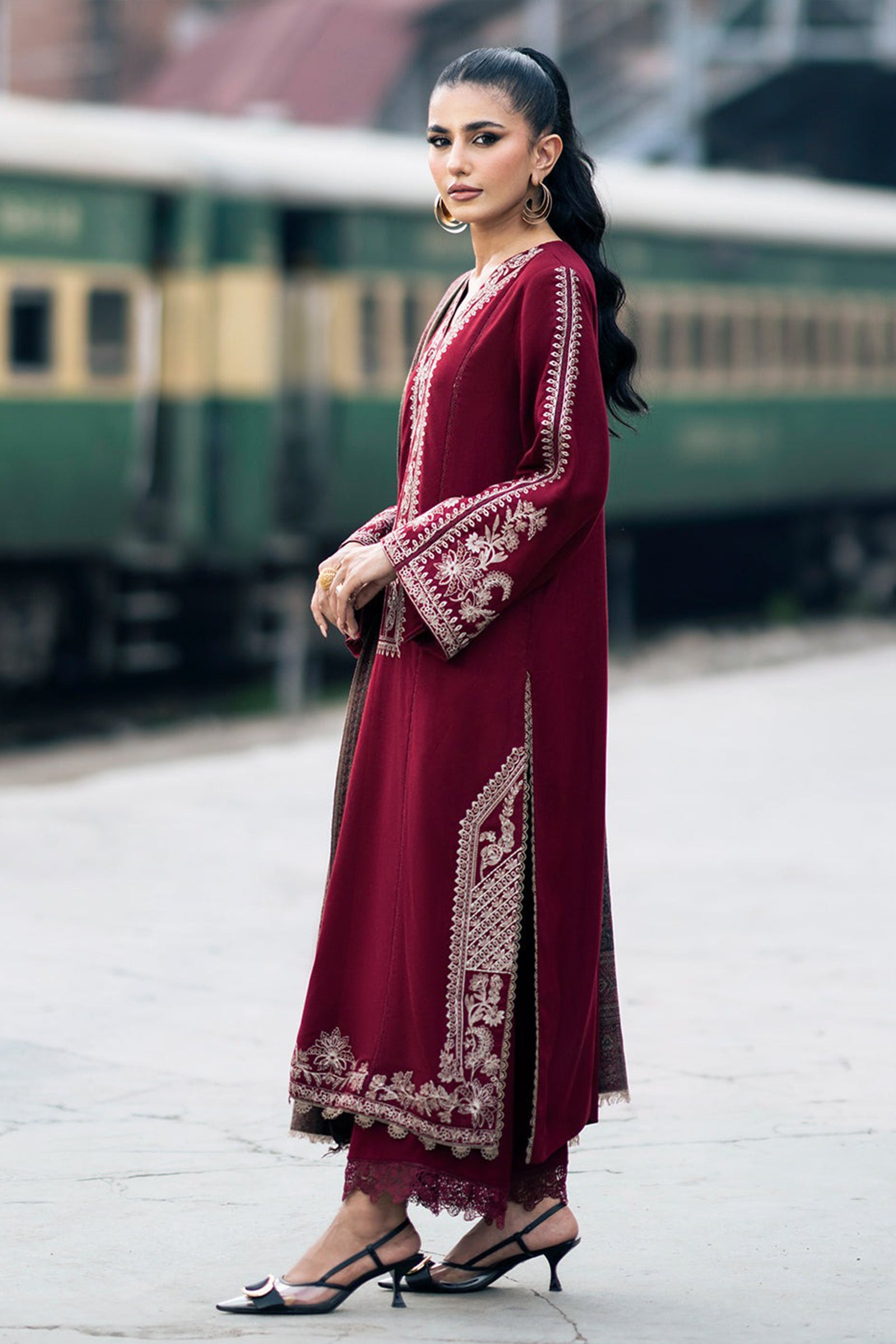 ZN1108 Jazmin - Winter 3PC Dhanak Embroidered Suit -