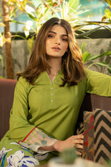 ZN829-3PC-WINTER Unstitched silk fabric in floral print.