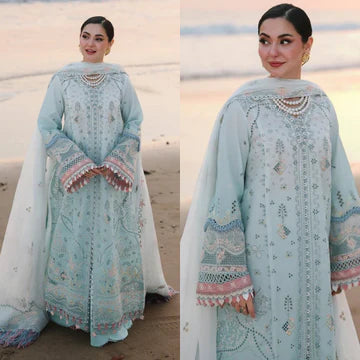 3PC EMBROIDERED LAWN SUIT - ZN-1321