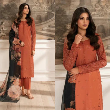 3PC EMBROIDERED LAWN SUIT - ZN-1339