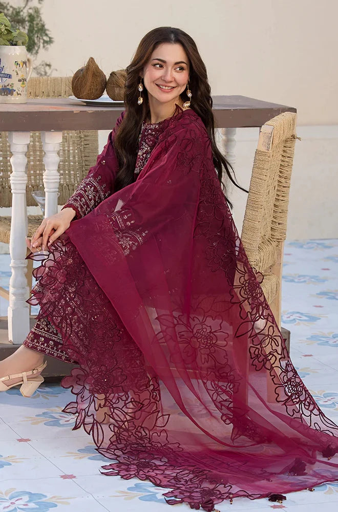 ZN1050 - Allys 3PC Lawn Embroidered Suit