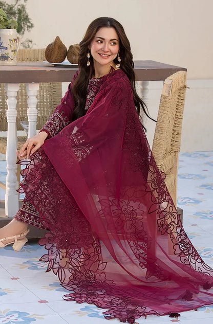 ZN1050 - Allys 3PC Lawn Embroidered Suit