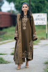 Jazmin - Winter 3PC Dhanak Embroidered Suit -ZN1116