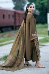 Jazmin - Winter 3PC Dhanak Embroidered Suit -ZN1116