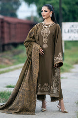Jazmin - Winter 3PC Dhanak Embroidered Suit -ZN1116