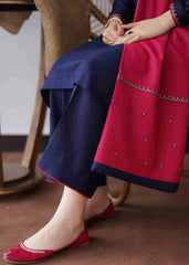 ZN404-WINTER 3PC Dhanak suit with Embroidered Shawll