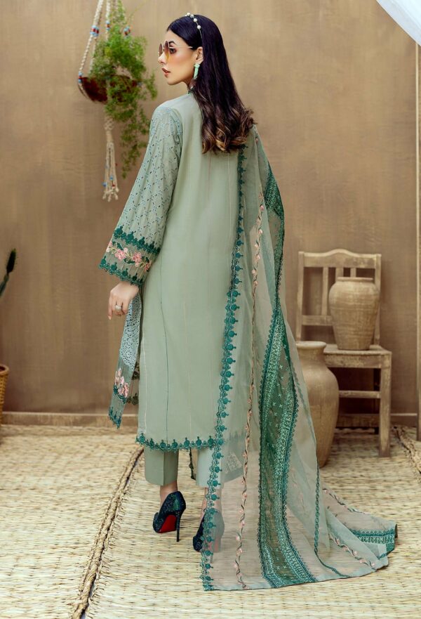 ZN260-ADAN LIBAS Embroidered Unstitched 3 Piece Lawn Suit