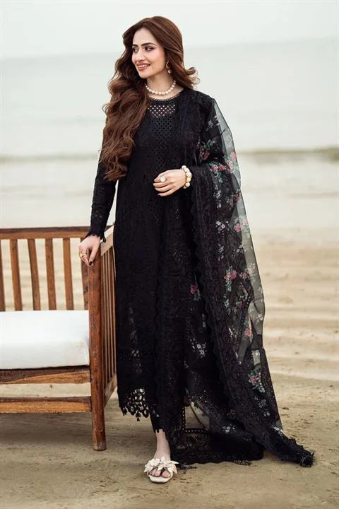 ZN1041 - Nureh 3PC Lawn ChickenKari Embroidered