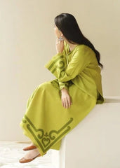 2PC EMBROIDERED DHANAK SUIT - ZN-1483