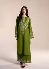 2PC EMBROIDERED DHANAK SUIT - ZN-1494