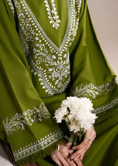 2PC EMBROIDERED DHANAK SUIT - ZN-1494