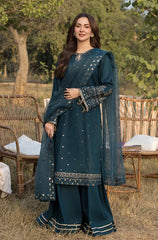 ZN1051 - Allys 3PC Lawn Embroidered Suit