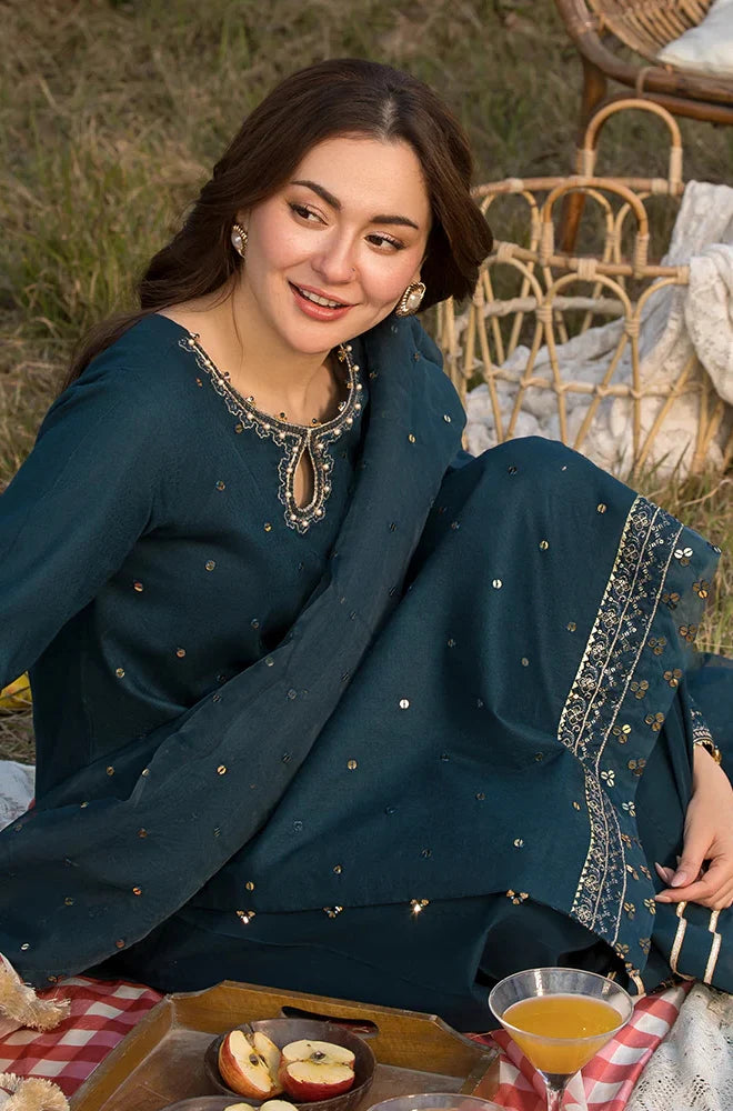 ZN1051 - Allys 3PC Lawn Embroidered Suit