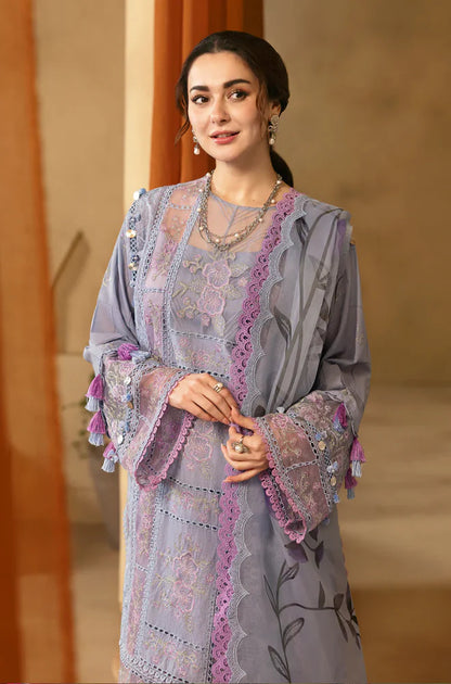 ZN1064 - Saira Rizwan  3PC Lawn Chickenkari Embroidered Suit