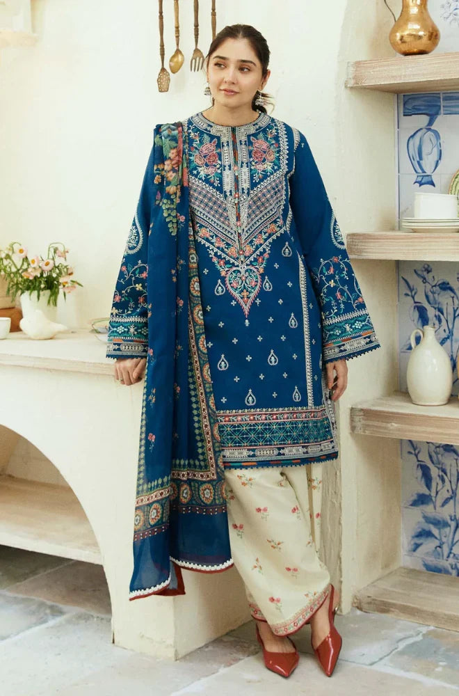 ZN1036 - Coco By Zara Shahjahan 3PC Lawn Embroidered Suit