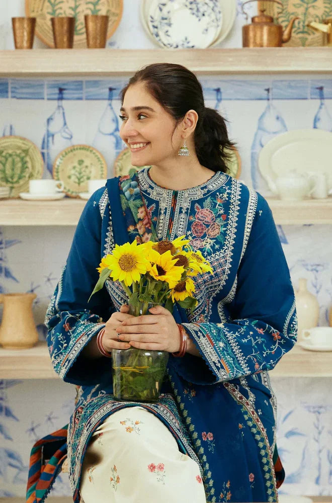 ZN1036 - Coco By Zara Shahjahan 3PC Lawn Embroidered Suit