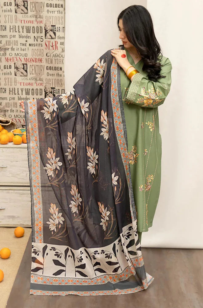 ZN984 - Urge Summer 3PC Lawn Embroidered Suit