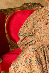 ZN427-WINTER 3pcs Karandi Embroidered Bareeze Unstitched Suit