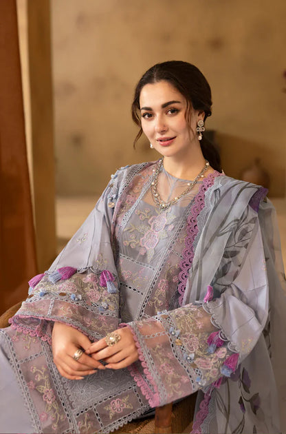 ZN1064 - Saira Rizwan  3PC Lawn Chickenkari Embroidered Suit