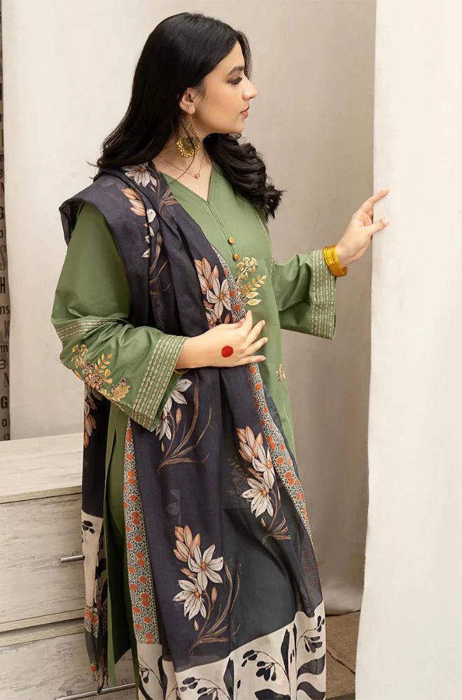 ZN984 - Urge Summer 3PC Lawn Embroidered Suit