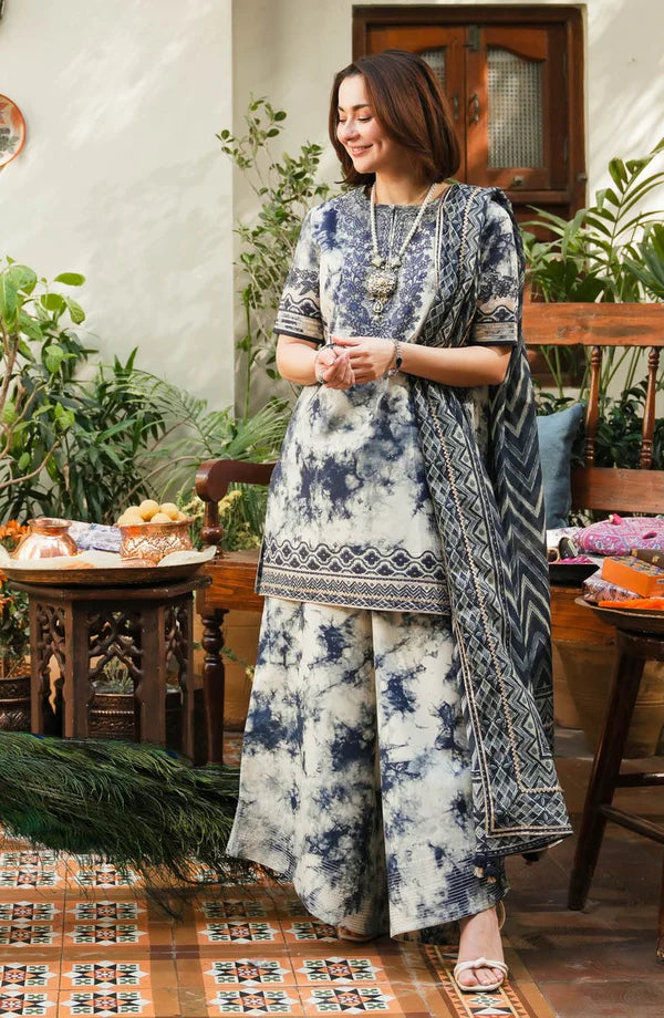 ZN1069 - Faiza Saqlain 3PC Lawn Printed Suit