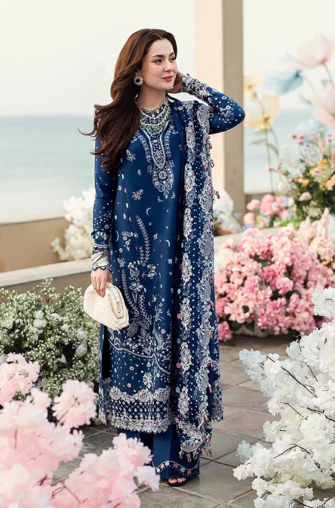 ZN1055 - Jade 3PC Lawn Chickenkari Embroidered Suit