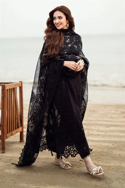ZN1041 - Nureh 3PC Lawn ChickenKari Embroidered