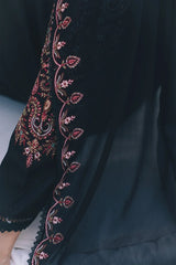 3PC EMBROIDERED DHANAK SUIT - ZN-1506